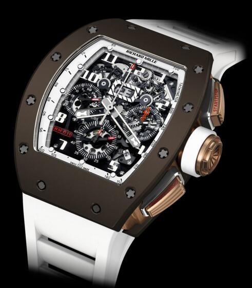 Richard Mille watch Replica RM 011 Flyback Chronograph Brown Ceramic